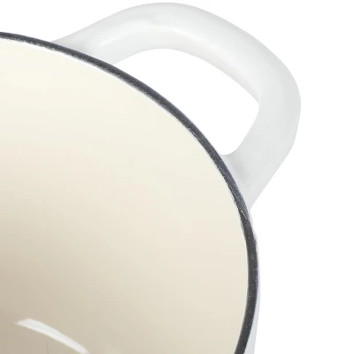 Crock-Pot Artisan 3 Quart Enameled Cast Iron Saucepan With Lid 4 Crock-Pot Artisan 3 Quart Enameled Cast Iron Saucepan With Lid - Image 2