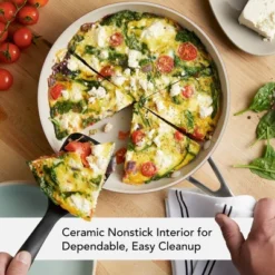 KitchenAid 10" Hard Anodized Ceramic Nonstick Frying Pan Empire Red: KitchenAid Cookware, Hand Wash, Gas & Electric Compatible -Cookware Store GUEST b3760d70 f5ac 4c54 a14e 7a02f53ed61a