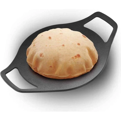 Hawkins Futura 24" Cast Iron Griddle Tava: Hand Wash, Gas Compatible, 1 Year Warranty, 4.2 Lbs, Red 9 Hawkins Futura 24" Cast Iron Griddle Tava: Hand Wash, Gas Compatible, 1 Year Warranty, 4.2 Lbs, Red - Image 7