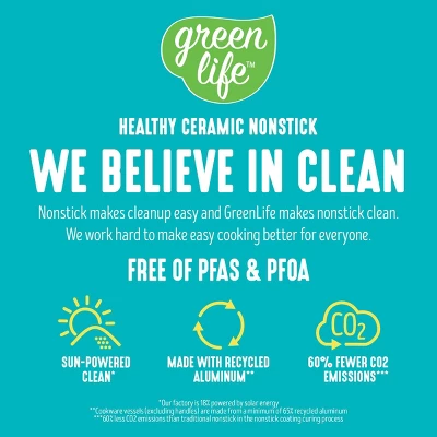 GreenLife Essentials 8" Ceramic Nonstick Aluminum Fry Pan 10 GreenLife Essentials 8" Ceramic Nonstick Aluminum Fry Pan - Image 8