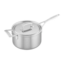 Demeyere Industry 5-Ply 4-qt Stainless Steel Saucepan With Handle Helper -Cookware Store GUEST b514ad30 da26 4a2e a126 8e3fafe66b1a
