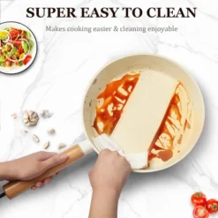 Imarku Nonstick Frying Pans, Granite Frying Pan, 9.5 In Professional Cookware With Detachable Handles, Compatible With All Stovetops, PFOA Free, Cream 12 Imarku Nonstick Frying Pans, Granite Frying Pan, 9.5 In Professional Cookware With Detachable Handles, Compatible With All Stovetops, PFOA Free, Cream -Cookware Store GUEST b51c14b8 0db6 4f89 87d7 4192ddea469c