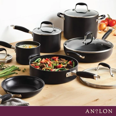 Anolon Advanced Home 11pc Hard Anodized Nonstick Cookware Set Onyx 11 Anolon Advanced Home 11pc Hard Anodized Nonstick Cookware Set Onyx - Image 9