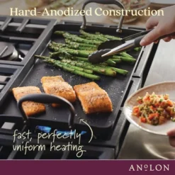 Anolon Advanced Home 10"x18" Double Burner Griddle Moonstone: Nonstick Stovetop Griddle Pan For Gas & Electric Cooktops 19 Anolon Advanced Home 10"x18" Double Burner Griddle Moonstone: Nonstick Stovetop Griddle Pan For Gas & Electric Cooktops -Cookware Store GUEST b5e9e4b6 1023 4a4c 9a99 a22acc69220b