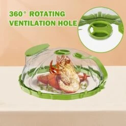 Itopfox Microwave Splatter Cover With Water Steamer And Handle, BPA Free & Dishwasher Safe Splatter Guard Kitchen Gadgets For Gifts (Green, 1 Pack) -Cookware Store GUEST b639addb e369 4238 8cba 00762a552984