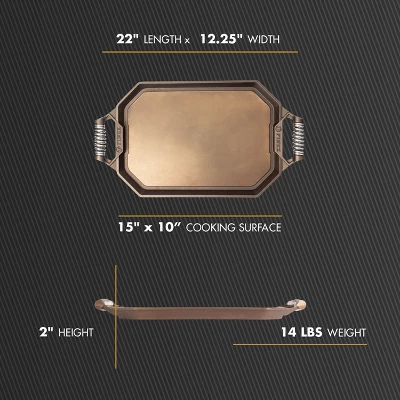 FINEX Cast Iron Double Burner Griddle 7 FINEX Cast Iron Double Burner Griddle - Image 5