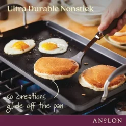 Anolon Advanced Home 10"x18" Double Burner Griddle Moonstone: Nonstick Stovetop Griddle Pan For Gas & Electric Cooktops 18 Anolon Advanced Home 10"x18" Double Burner Griddle Moonstone: Nonstick Stovetop Griddle Pan For Gas & Electric Cooktops -Cookware Store GUEST b74d0c84 5ea9 437c 9231 c56d55544805