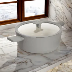 BergHOFF Balance Non-stick Ceramic Stockpots With Glass Lid, Recycled Aluminum 15 BergHOFF Balance Non-stick Ceramic Stockpots With Glass Lid, Recycled Aluminum -Cookware Store GUEST b7b7d6e6 a8a8 4e0b 8dd0 48c00f31fbad