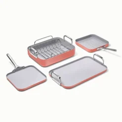 Caraway Home 7pc Square Cookware Set -Cookware Store GUEST b8432ce1 8f8c 4f79 831c d534e922b2cb