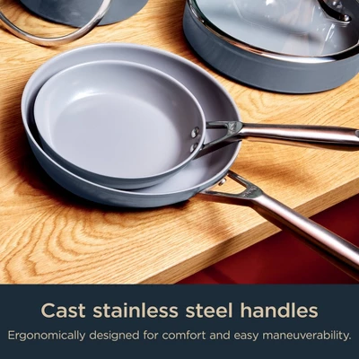 Ninja 10pc NeverStick Ceramic Pro Cookware Set: Nonstick Pans, Pot Set, Dishwasher-Safe, Induction Compatible 11 Ninja 10pc NeverStick Ceramic Pro Cookware Set: Nonstick Pans, Pot Set, Dishwasher-Safe, Induction Compatible - Image 9