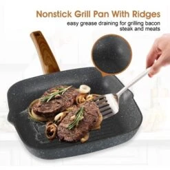 Itopfox Kitchen Academy Induction Cookware Set - 17 Piece Non-Stick Cooking Pan Set, Black Granite Pots And Pans Set For All Stovetops -Cookware Store GUEST b87c28c7 a612 42fb 9b86 599174a7ca26