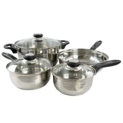 Gibson Home Lybra 7 Piece Two Tone Polished Stainless Steel Cookware Set -Cookware Store GUEST b8e6aca2 6398 4590 8273 7e9c948b8b36