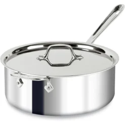 All-Clad D3 3-Ply Stainless Steel Saute Pan 6 Quart Induction Oven Broiler Safe 600F Pots And Pans, Cookware Silver -Cookware Store GUEST b9d19a2f d357 4fdb 9499 57cd1115cdeb