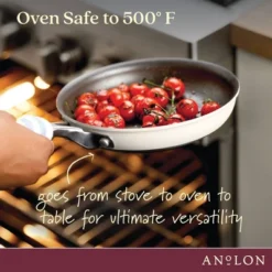 Anolon Achieve 10" Nonstick Hard Anodized Frying Pan Cream: Skillet, Electric & Gas Compatible, Hand Wash, Lifetime Warranty -Cookware Store GUEST ba475139 833b 42f8 a9c2 515921a6e428