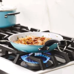 Farberware Eco Advantage 10" Nonstick Ceramic Frying Pan Aqua: Dishwasher Safe, Electric & Gas Compatible -Cookware Store GUEST ba543748 2287 4f17 b768 478197e40a16