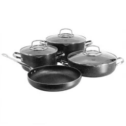 Korkmaz Galaksi 7 Piece Non Stick Aluminum Cookware Set In Black -Cookware Store GUEST bb304404 b2e2 4ea1 b79a dedf635232f3