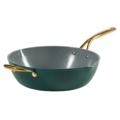 Frok 13" Frying Pan Wok Skillet Quick Heat Aluminum - Ceramic Nonstick Cookware W/ Lid -Cookware Store GUEST bb640c72 21c6 4759 b8eb ea16dd2a8148