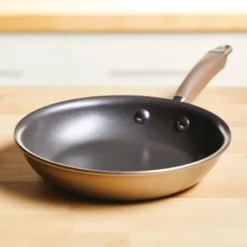 Anolon Advanced Home 8.5" Open Fry Pan Bronze: Nonstick, Hard Anodized Aluminum, Gas & Electric Compatible, Lifetime Warranty