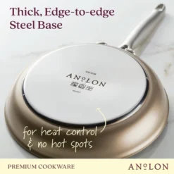 Anolon Ascend 10pc Nonstick Hard Anodized Cookware Set Bronze: Lifetime Warranty, Dishwasher-Safe, Gas & Electric Compatible -Cookware Store GUEST bc162b9d 944f 4987 a46b 47149a715cf0