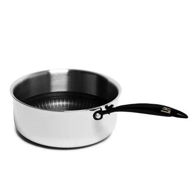 Lexi Home Tri-ply 2.7 Qt. Stainless Steel Nonstick Sauce Pan With Glass Lid 3 Lexi Home Tri-ply 2.7 Qt. Stainless Steel Nonstick Sauce Pan With Glass Lid