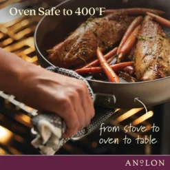 Anolon Advanced Home 8.5" Open Fry Pan Bronze: Nonstick, Hard Anodized Aluminum, Gas & Electric Compatible, Lifetime Warranty 15 Anolon Advanced Home 8.5" Open Fry Pan Bronze: Nonstick, Hard Anodized Aluminum, Gas & Electric Compatible, Lifetime Warranty -Cookware Store GUEST bcc535be 0591 48b8 8da1 115bd3020c79 1