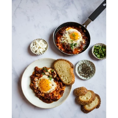 Granitestone 5.5" Nonstick Egg Pan With Rubber Grip Handle 4 Granitestone 5.5" Nonstick Egg Pan With Rubber Grip Handle - Image 2