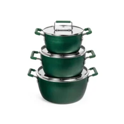 Granitestone 6 Piece Stackable Nonstick Green Nesting Pots With Lids -Cookware Store GUEST bd5d35d9 1616 4592 84b2 74519334ef27