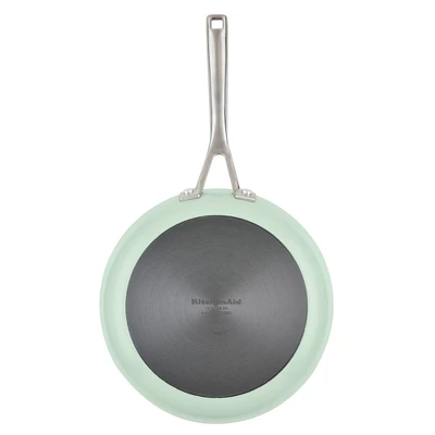 KitchenAid Hard Anodized 10" Nonstick Ceramic Frying Pan - Pistachio: 10 Inch Stir Fry Pan, Stainless Steel Handle, Hand Wash 9 KitchenAid Hard Anodized 10" Nonstick Ceramic Frying Pan - Pistachio: 10 Inch Stir Fry Pan, Stainless Steel Handle, Hand Wash - Image 7