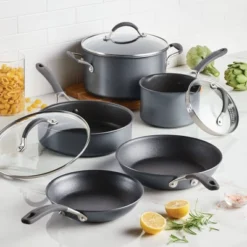 Circulon A1 Series With ScratchDefense Technology 8pc Nonstick Induction Cookware Pots And Pans Set - Graphite: Dishwasher-Safe, Tempered Glass Lids 26 Circulon A1 Series With ScratchDefense Technology 8pc Nonstick Induction Cookware Pots And Pans Set - Graphite: Dishwasher-Safe, Tempered Glass Lids -Cookware Store GUEST bddb3b2b 760a 4f75 af09 f93ca52fc6ff