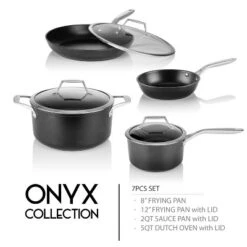 TECHEF Onyx - 7pc Nonstick Cookware Set