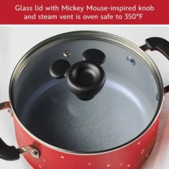 Farberware Disney Bon Voyage 3qt Ceramic Nonstick Saucepot With Lid Red: Lifetime Warranty, Dishwasher-Safe, Gas & Electric Compatible 19 Farberware Disney Bon Voyage 3qt Ceramic Nonstick Saucepot With Lid Red: Lifetime Warranty, Dishwasher-Safe, Gas & Electric Compatible -Cookware Store GUEST bf370d47 1c8a 421f bb36 ac4e4069e4a0