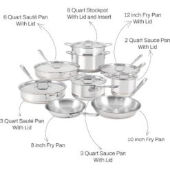 All-Clad Copper Core 5 Ply Stainless Steel Cookware Set 15 Piece Sliver -Cookware Store GUEST bf5ed83d 8798 44b8 b090 2e43f1be5a7b
