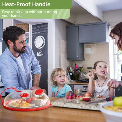 Itopfox Microwave Splatter Cover With Built-in Steamer - Steam Guard For Even Heating, Prevents Splashes, Durable Handle, Keeps Food Moist & Fresh 5 Itopfox Microwave Splatter Cover With Built-in Steamer - Steam Guard For Even Heating, Prevents Splashes, Durable Handle, Keeps Food Moist & Fresh - Image 3