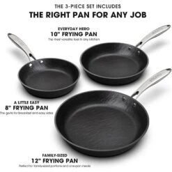Imarku Professional Cooking Utensils , Nonstick Cast Iron Skillets 3pcs, 8 Inch, 10 Inch, 12 Inch Frying Pizza Pans , Steak Pans, Dishwasher Safe -Cookware Store GUEST bfc847e9 af47 4ae8 9e6b 10cefacc5bf8