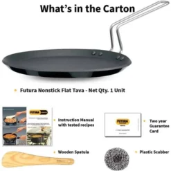 Hawkins 10" Futura Nonstick Induction Compatible Flat Tava Griddle: Anodized Aluminum, Hand Wash, 1-Year Warranty 11 Hawkins 10" Futura Nonstick Induction Compatible Flat Tava Griddle: Anodized Aluminum, Hand Wash, 1-Year Warranty -Cookware Store GUEST c04ab261 c159 4764 9c5d 3aec89939ef3