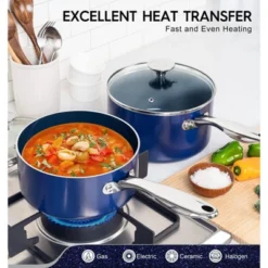 MICHELANGELO Sauce Pan Sets With Lids, 1+2 Quart -Cookware Store GUEST c0f7ac2f 59b9 4db1 9877 c818cd4d0274