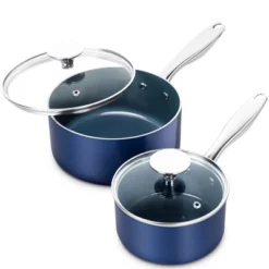 MICHELANGELO Sauce Pan Sets With Lids, 1+2 Quart -Cookware Store GUEST c115f7c8 1bc2 45e6 8afa fec1b9988bed