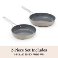 Calphalon Premier Ceramic 8" Mushroom Combo Fry Pan: Nonstick, Anodized Aluminum, Oven & Dishwasher Safe, 10-Year Warranty -Cookware Store GUEST c20b87e7 86b4 4b79 84c9 edbec828086a