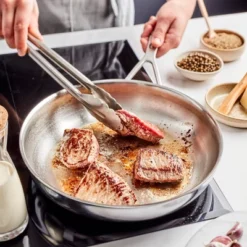 Demeyere Industry 5-Ply Stainless Steel Fry Pan -Cookware Store GUEST c2d37a5e ef63 4b38 bdf1 5192a3d1058b