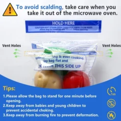 Itopfox 12 Pcs Reusable Microwave Steamer Cooking Bags For Vegetables Potatoes Meat, Perfect For Healthy Steam Cooking, Preserves Nutrients -Cookware Store GUEST c30d8099 efa6 4cdf bbfd 34fe6beae53a