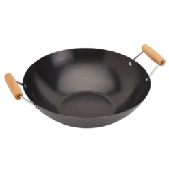 Infuse 14" Open Wok With Bamboo Side Handle: Carbon Steel Nonstick, Gas & Induction Compatible, Hand Wash, 1-Year Warranty 7 Infuse 14" Open Wok With Bamboo Side Handle: Carbon Steel Nonstick, Gas & Induction Compatible, Hand Wash, 1-Year Warranty -Cookware Store GUEST c46ea83a eae2 4229 8c99 22505cded2ba