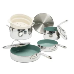 Bloomhouse 8 Piece Triply Stainless Steel Pots And Pans Cookware Set W/ Non Toxic Pro Ceramic Non Stick Interior 33 Bloomhouse 8 Piece Triply Stainless Steel Pots And Pans Cookware Set W/ Non Toxic Pro Ceramic Non Stick Interior -Cookware Store GUEST c59e46e9 54aa 42fd b142 a666be712b80