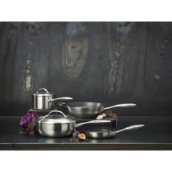 Scanpan CTX 10-Piece Deluxe Cookware Set, Stainless Steel