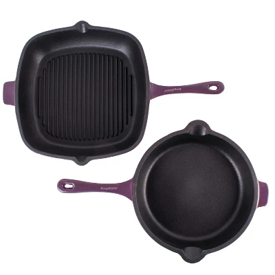BergHOFF Neo 2Pc Cast Iron Cookware Set, 10" Fry Pan & 11" Grill Pan 19 BergHOFF Neo 2Pc Cast Iron Cookware Set, 10" Fry Pan & 11" Grill Pan - Image 17