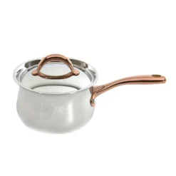 BergHOFF Ouro Gold 18/10 Stainless Steel 5Pc Starter Cookware Set With Lids, Rose Gold Handle -Cookware Store GUEST c62033fb ae64 4275 be1b b0d63795f7a1