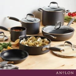 Anolon Advanced Home 11pc Hard Anodized Nonstick Cookware Set Moonstone -Cookware Store GUEST c7c38725 c6e2 492d 9014 1a63a1d3a97a