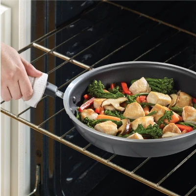 T-fal 12pc Signature Titanium Nonstick Cookware Set Dark Gray: Safe Nonstick, Tempered Glass Lids, Oven-Safe, Ergonomic Handles 4 T-fal 12pc Signature Titanium Nonstick Cookware Set Dark Gray: Safe Nonstick, Tempered Glass Lids, Oven-Safe, Ergonomic Handles - Image 2