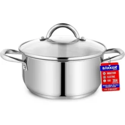 Bakken-Swiss Deluxe Stainless Steel Stockpot With Tempered Glass See-Through Lid 30 Bakken-Swiss Deluxe Stainless Steel Stockpot With Tempered Glass See-Through Lid -Cookware Store GUEST c8df5abd 2604 4d28 8842 5cd97e262469