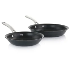 Martha Stewart 10 Piece Nonstick Hard Aluminum Cookware Set In Matte Black -Cookware Store GUEST c94a8725 d0b6 4f8b 973d 96912e9485e3