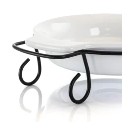 Gibson 2 Piece Stoneware Bakeware With Metal Rack -Cookware Store GUEST ca2797d2 061b 4d51 8209 501048695e48